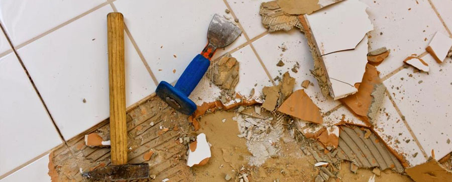 Shower Tile Removal