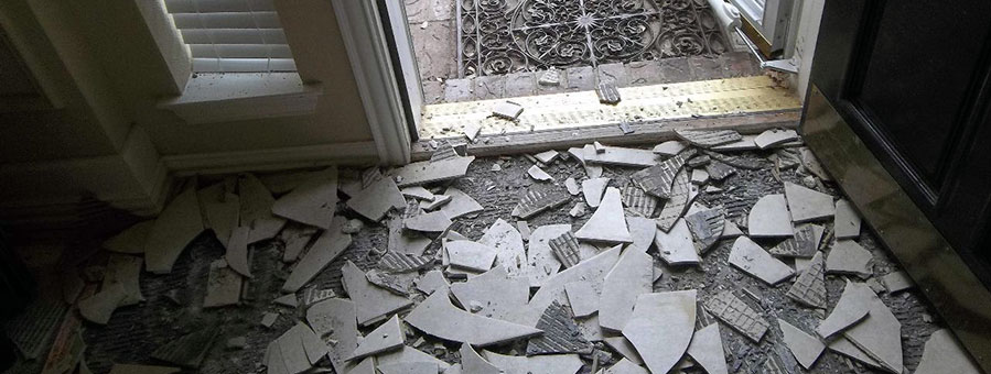 Tiles removal